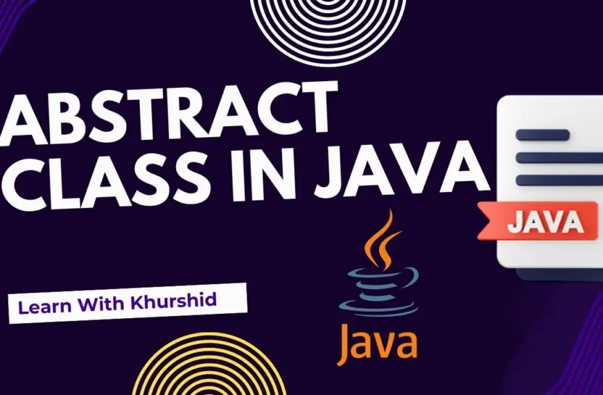 Abstract Class in Java